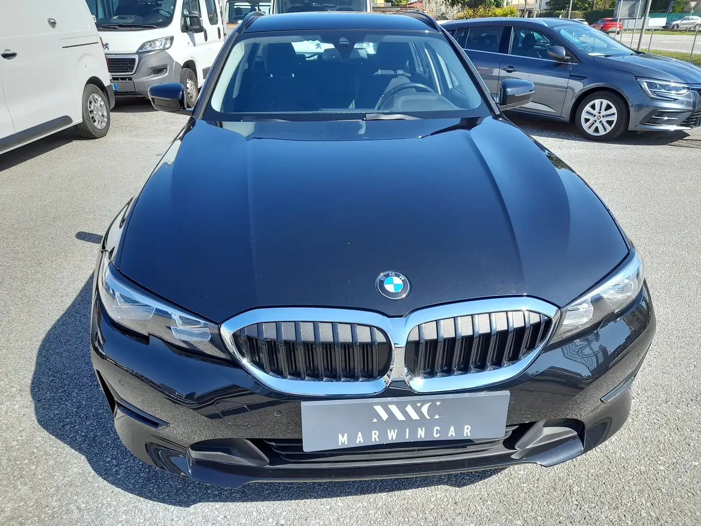 BMW 320 320d Touring xdrive 48V Business Advantage auto Nero - 2