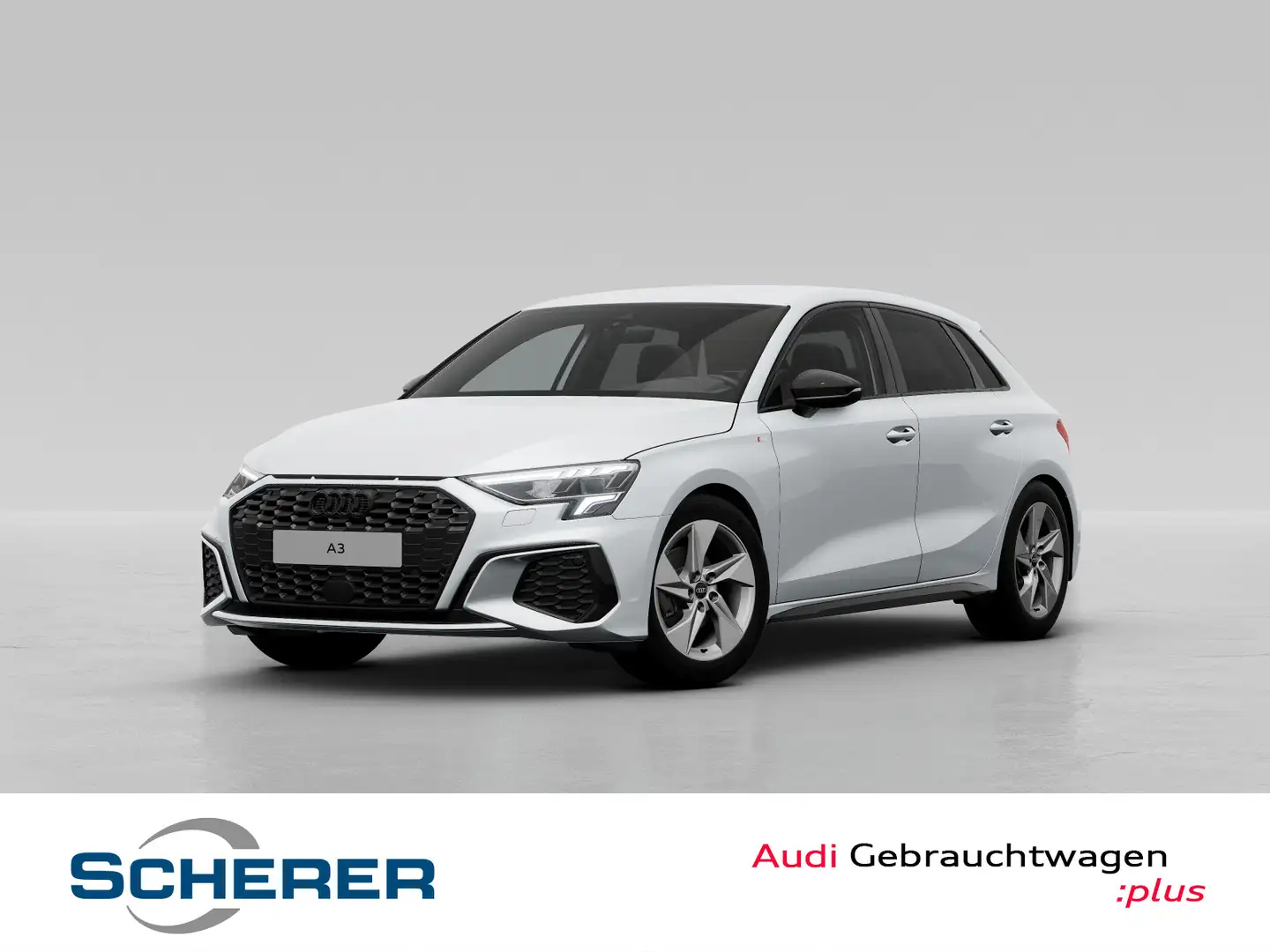 Audi A3 35 TDI S tronic S LINE NAVI PLUS LE Weiß - 1