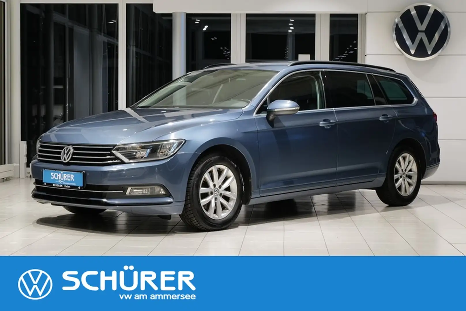 Volkswagen Passat Variant 2.0TDI Comfortline AHK Navi ACC Blau - 1