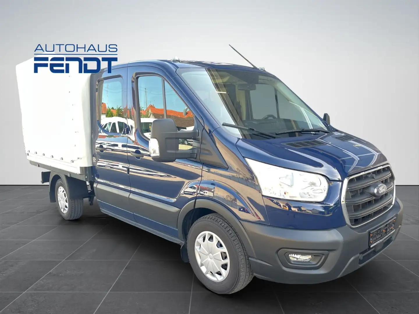 Ford Transit Pritsche 350L2 4X4 AHKStandh.Sitz29Plane Blau - 2