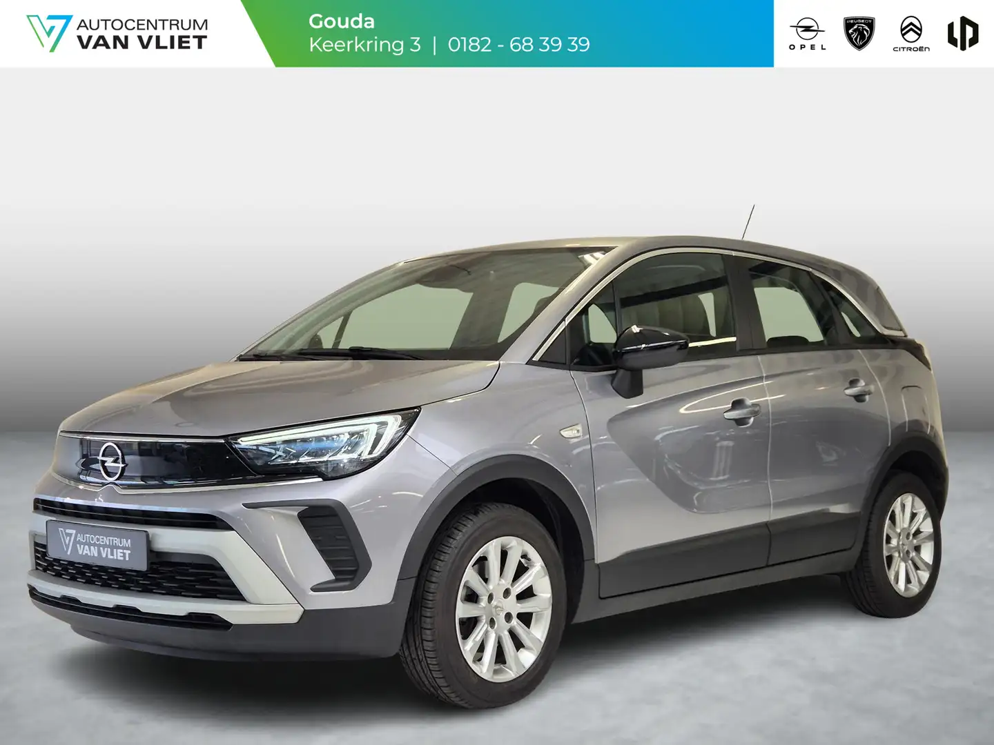 Opel Crossland 1.2 Turbo Elegance | 110 PK | Navigatie | Apple Ca Grijs - 1