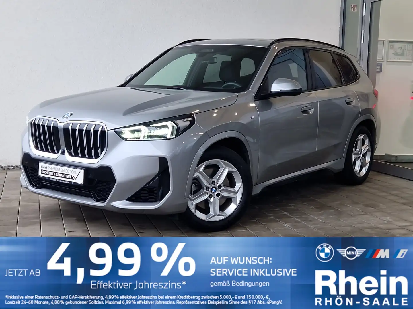 BMW X1 xDrive23i M Sportpaket HUD.LED.AHK.PANO.Navi Silber - 1