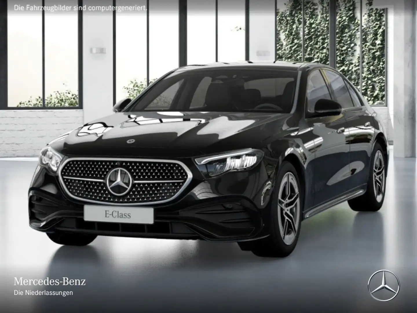 Mercedes-Benz E 220 d AMG 360° Pano Distr. LED Night Totwinkel Schwarz - 2