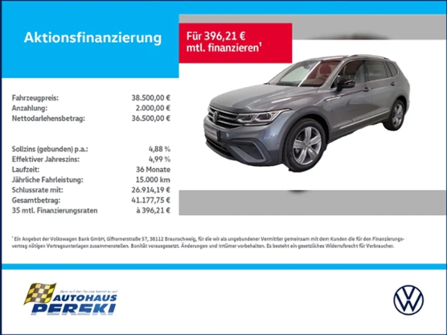 Volkswagen Tiguan Allspace 2.0 TDI Move DSG AHK, KLIMA, NAVI, LED Gris - 1