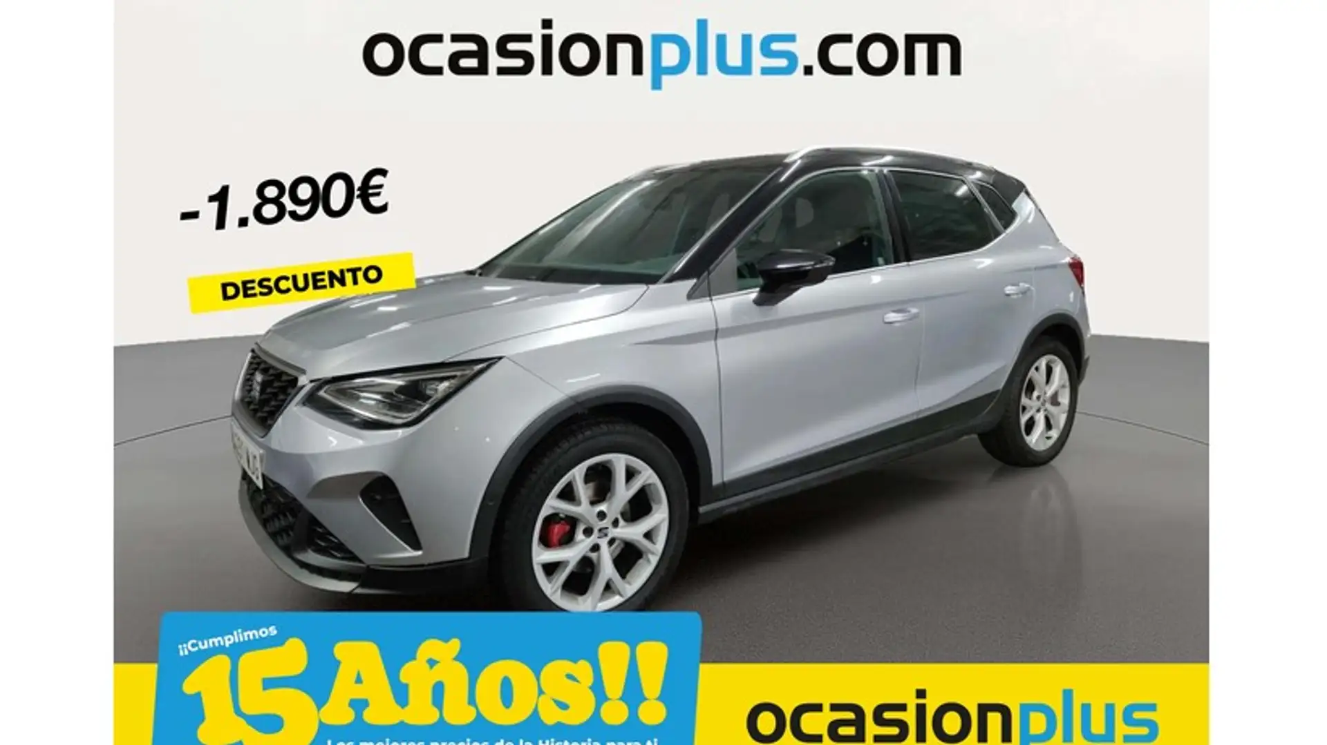 SEAT Arona 1.5 TSI S&S FR DSG7 XM 150 Zilver - 1