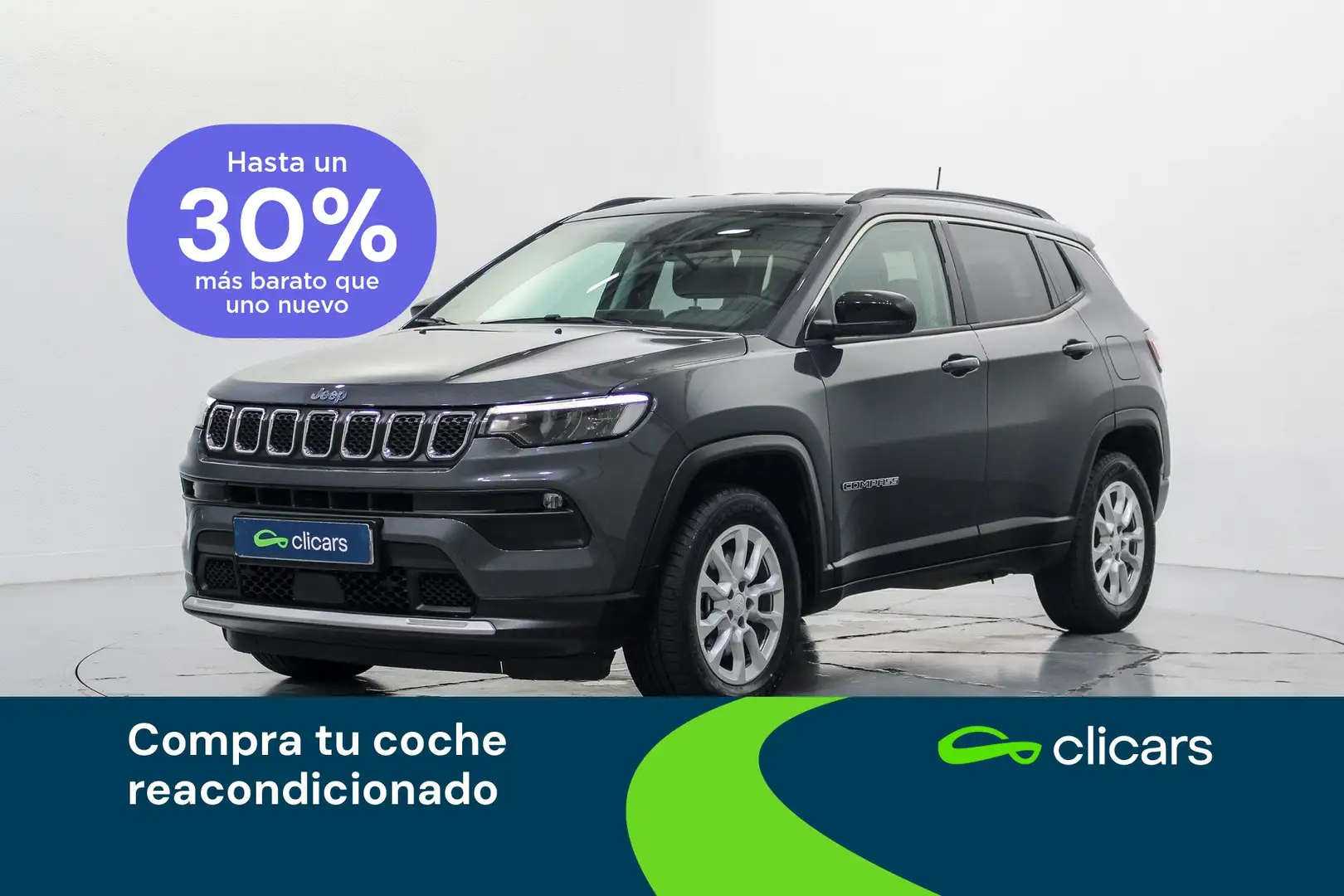 Jeep Compass 1.3 PHEV Limited EAWD Aut. 190 Gris - 1