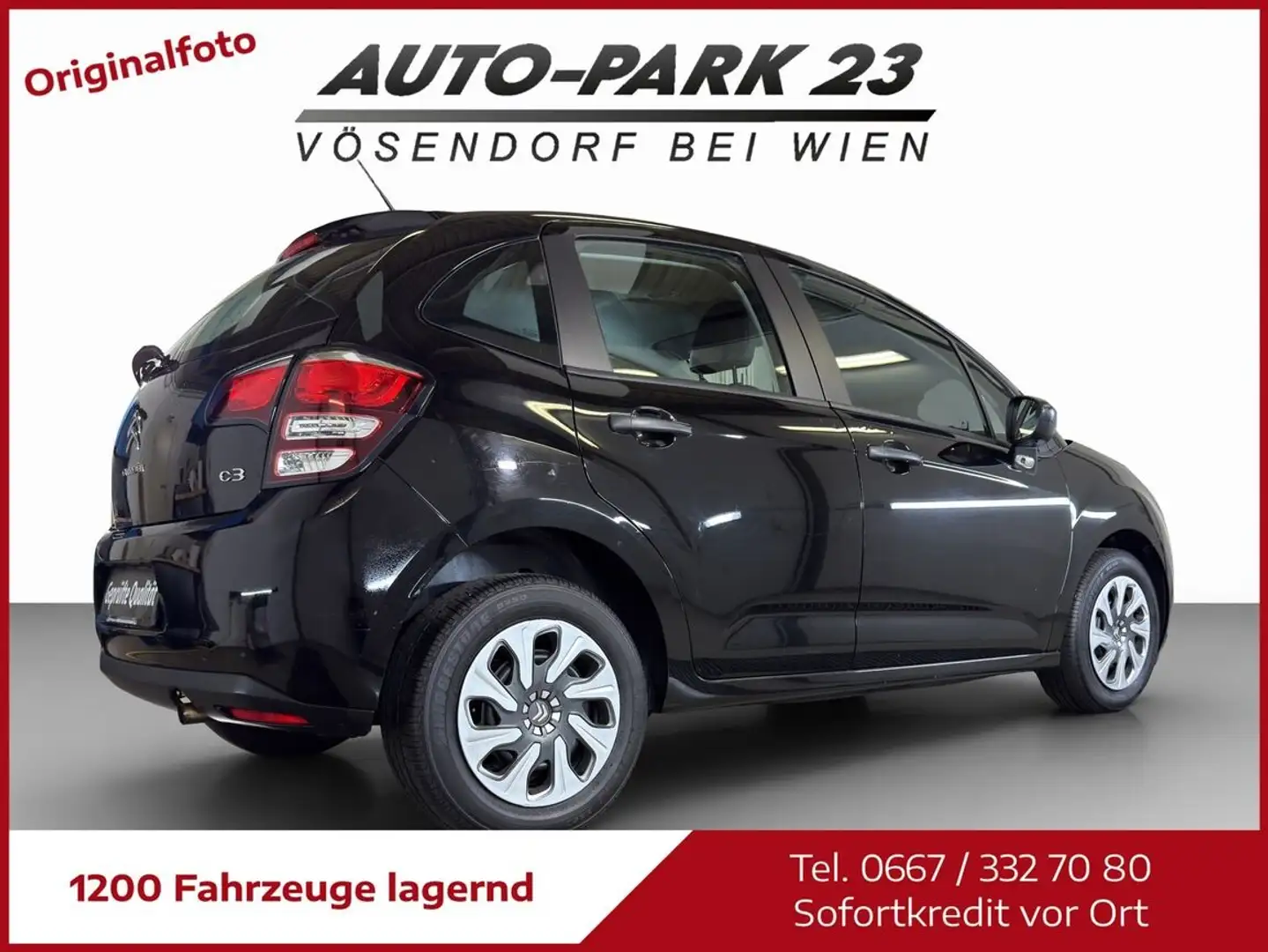 Citroen C3 VTi*MIT NUR 82.000KM**PICKERL 2/2027*MOD2015 Schwarz - 1