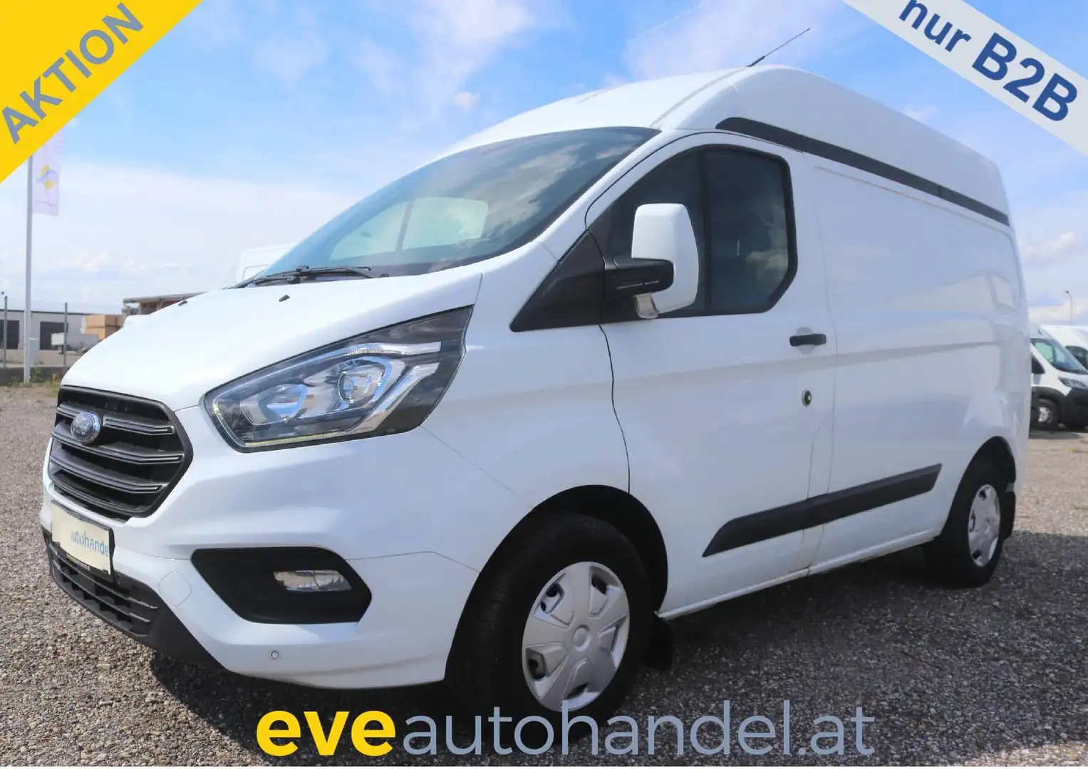 Ford Transit Custom L1H2 Kasten/€ 15.400,-netto/NAVI TEL TEMP KLIMA Weiß - 1