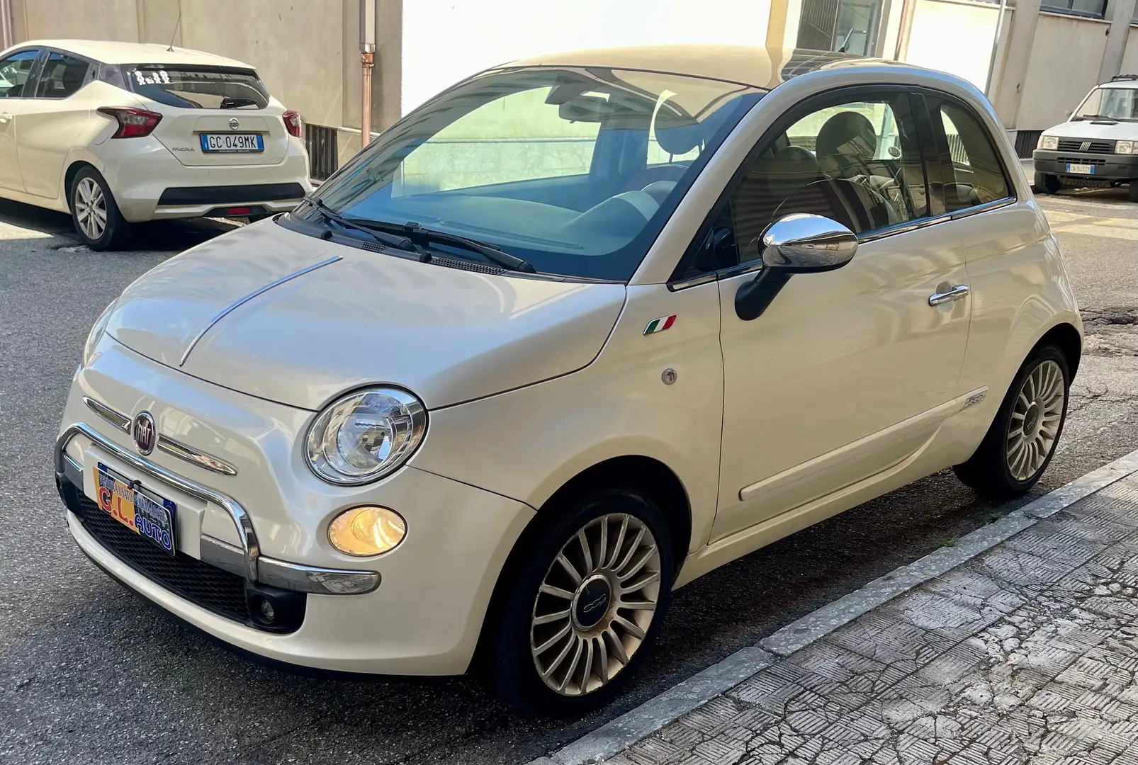 Fiat 500 500 1.3 mjt 16v Lounge 75cv Bianco - 1