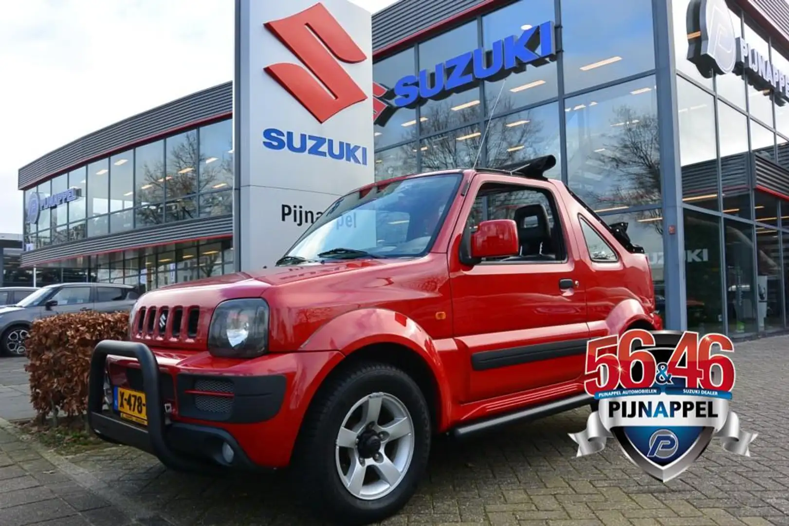 Suzuki Jimny 1.3 Cabrio 4x4 Airco / Leder / Side-bars / Push-ba Červená - 1