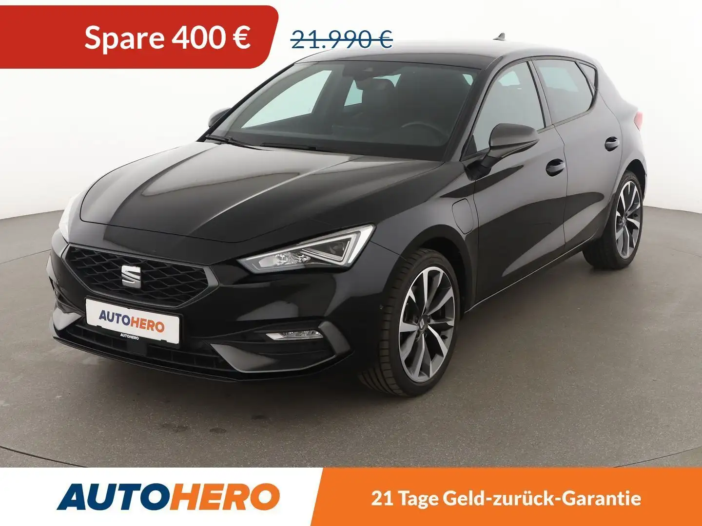 SEAT Leon e-Hybrid 1.4 TSI e-HYBRID FR Aut.*NAVI*LED*PLA*CAM* Чорний - 1