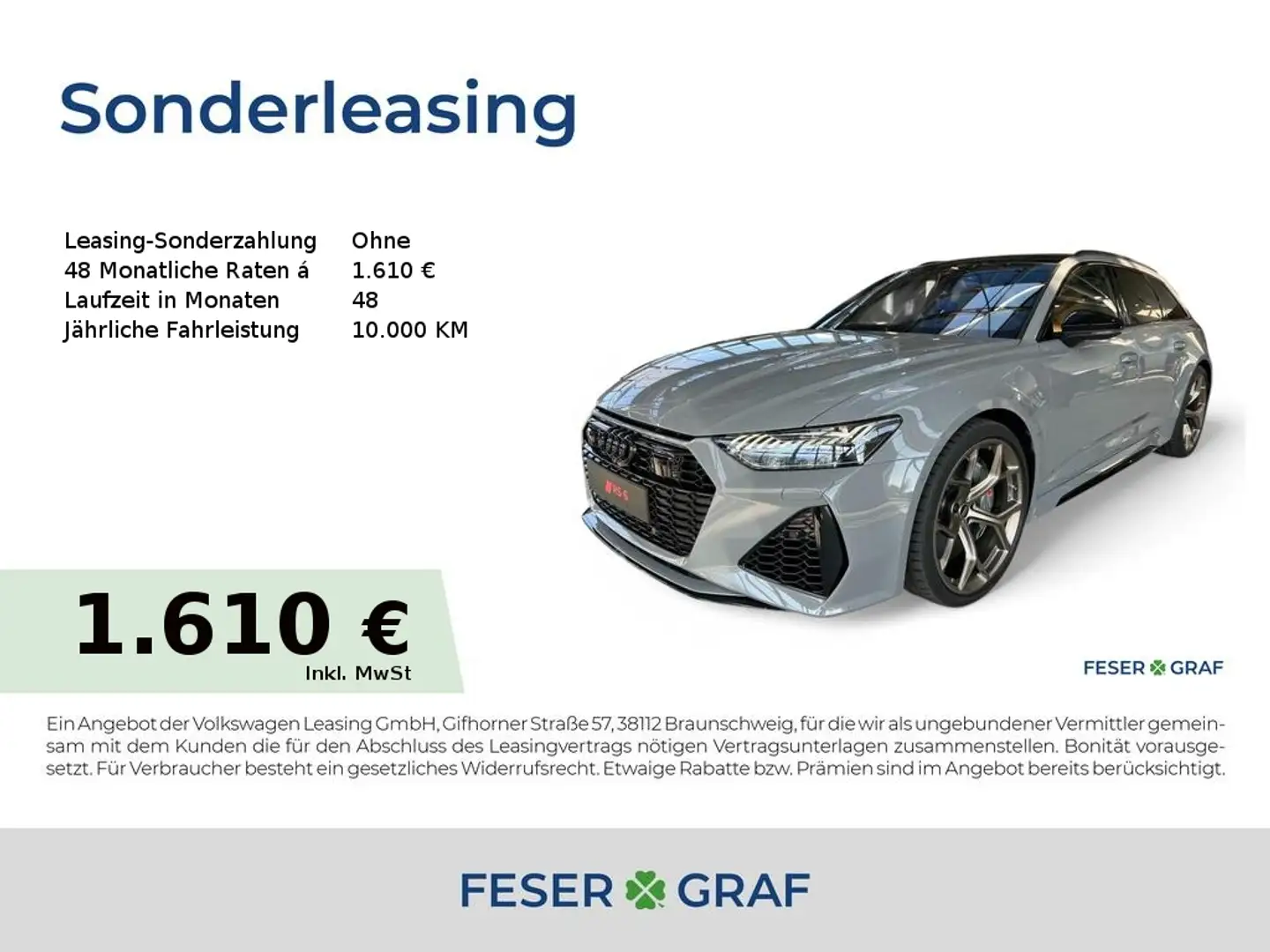 Audi RS6 Avant performance Keramik/HD-Matrix/RSAga/ Grau - 1