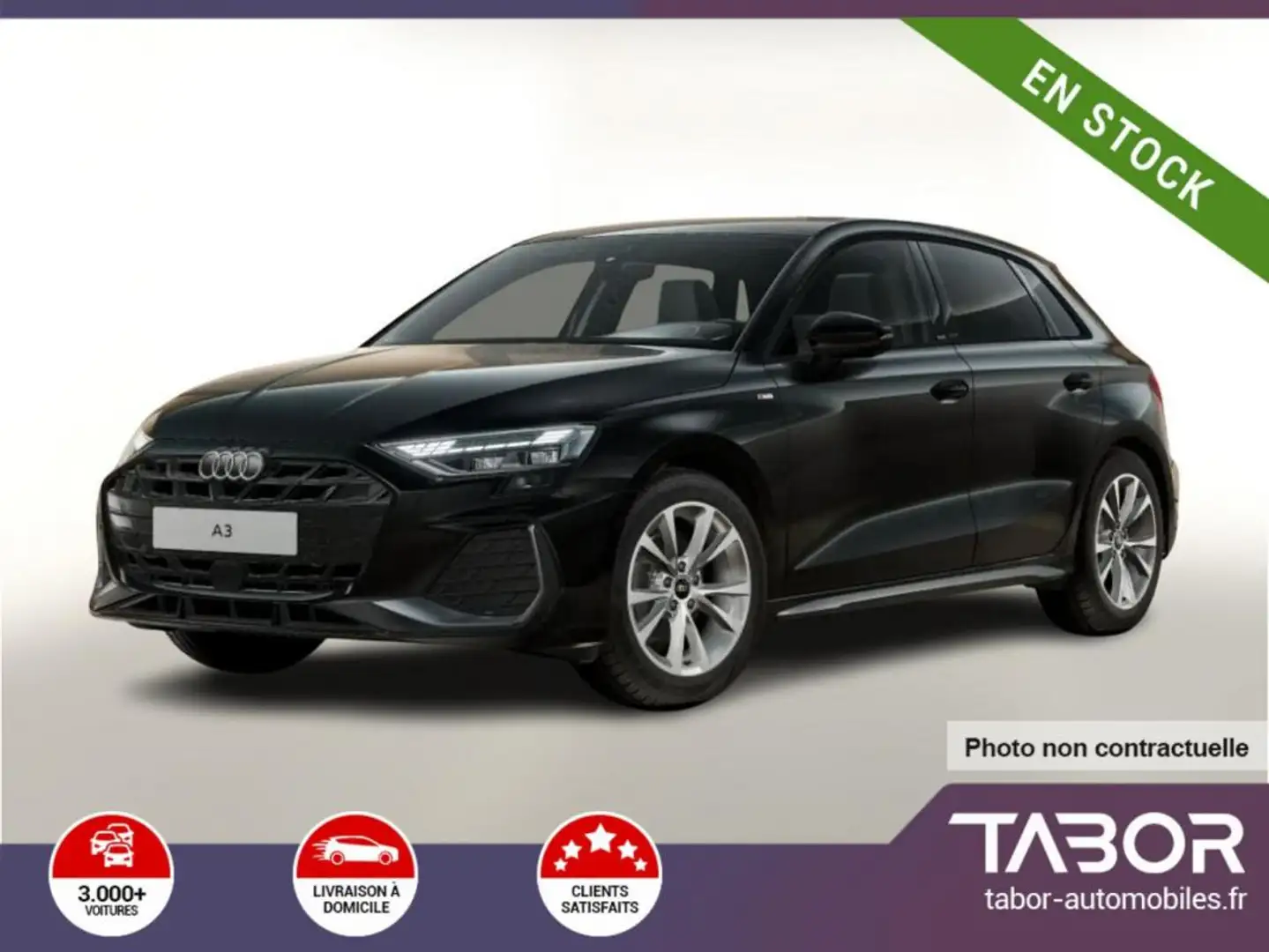 Audi A3 35 TDI S tronic S line Noir - 1