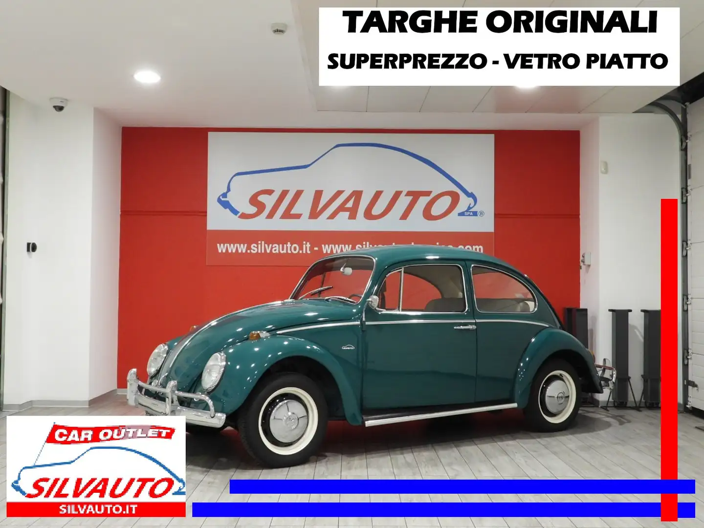 Volkswagen Maggiolino VETRO PIATTO - SUPERCONDIZIONI–SUPERPREZZO(1966) Verde - 1
