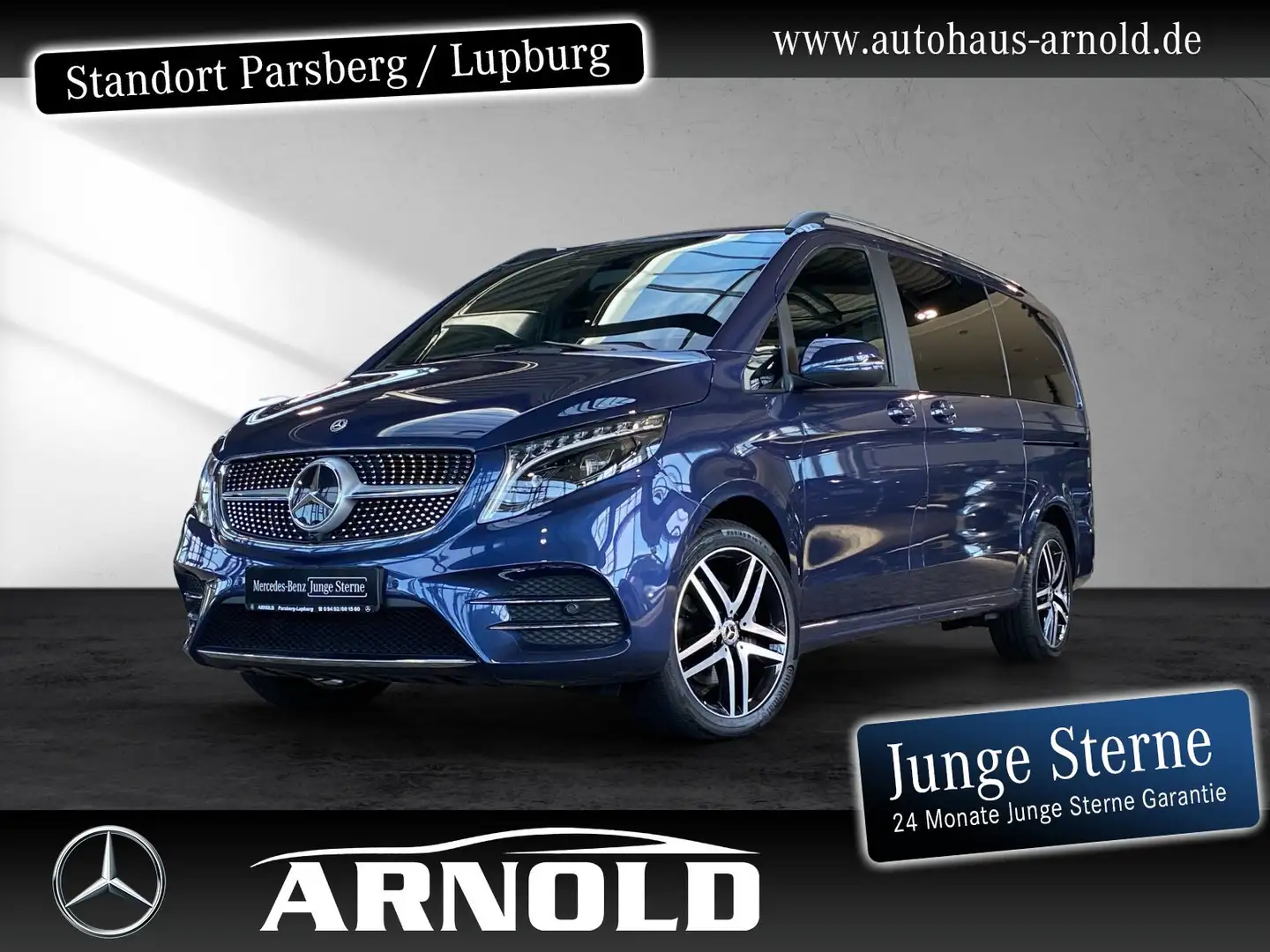 Mercedes-Benz V 250 V 250 d 4M EDITION Lang AMG Line Distr. el-Türen Blau - 1