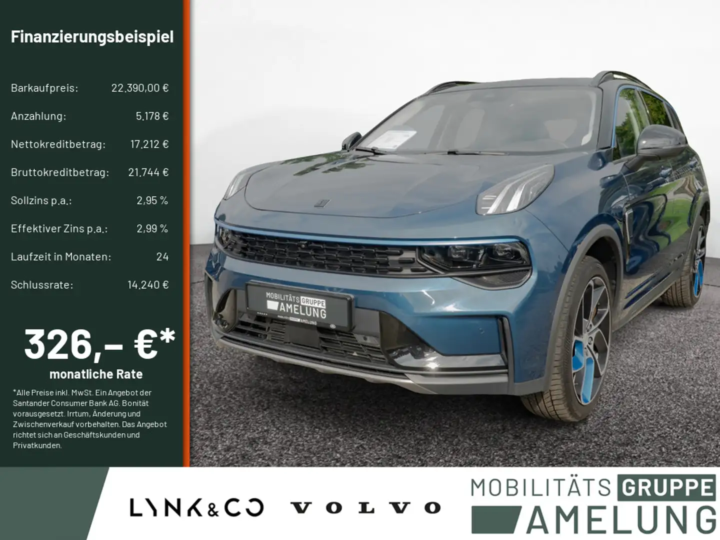 Lynk & Co 01 PHEV SHZ NAVI MEMORY KEYLESS ACC LED PANO Blauw - 1