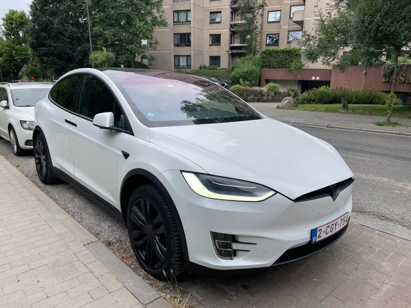 Tesla Model X Model X 90-Dual Motor-Supercharger gratuit SC01 Wit - 1