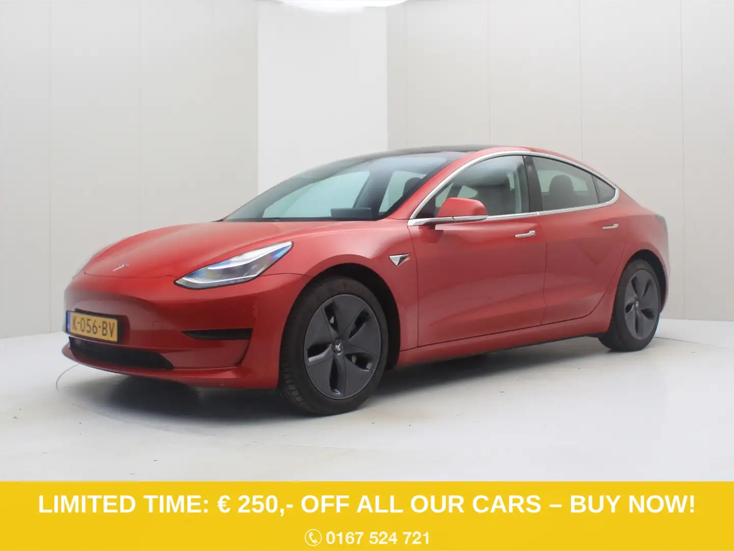 Tesla Model 3 Standard RWD Plus [ LFP ACCU+AUTOPILOT+60 kWh+PREM Rouge - 1