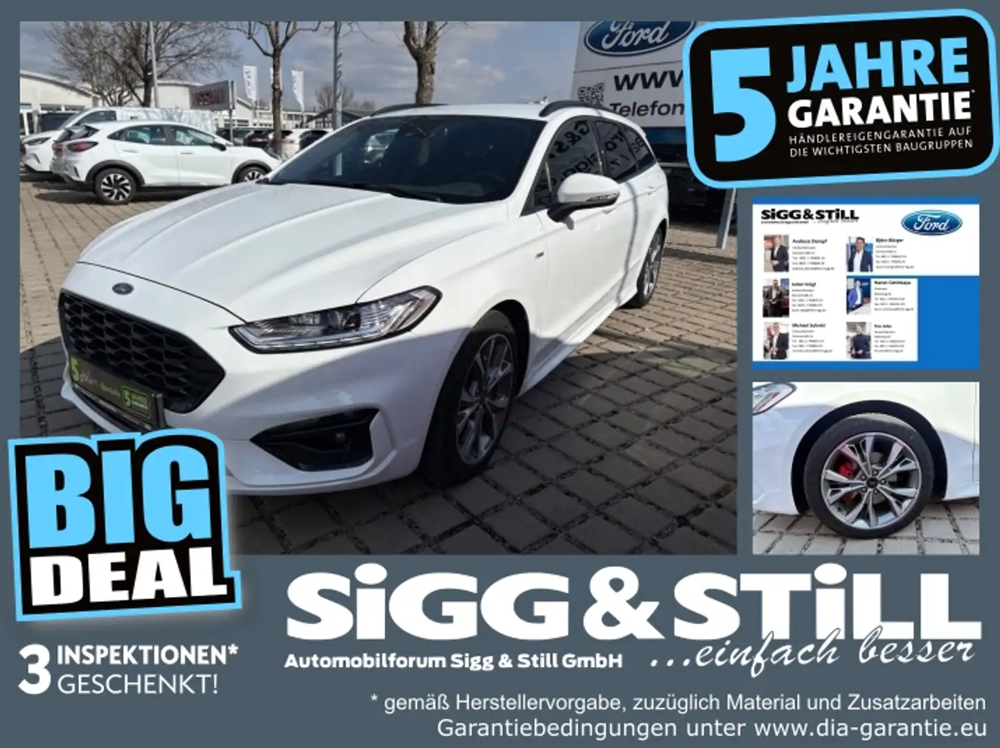 Ford Mondeo Turnier Hybrid ST-Line AHK*LED*NAV*4xSHZ*CAM Bílá - 1
