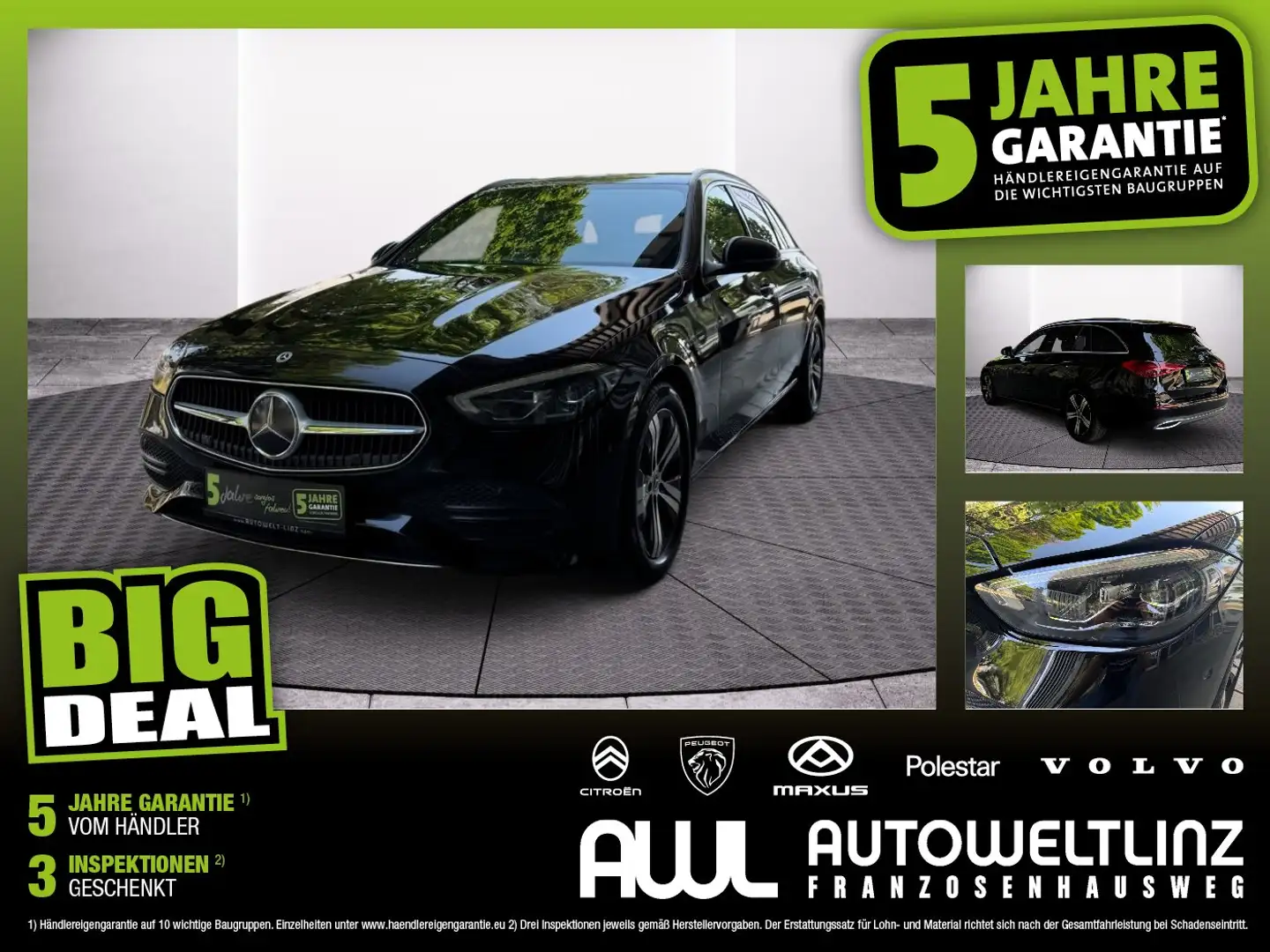 Mercedes-Benz C 200 d T-Modell Avantgarde Ö-Edition LED+Navi Schwarz - 1