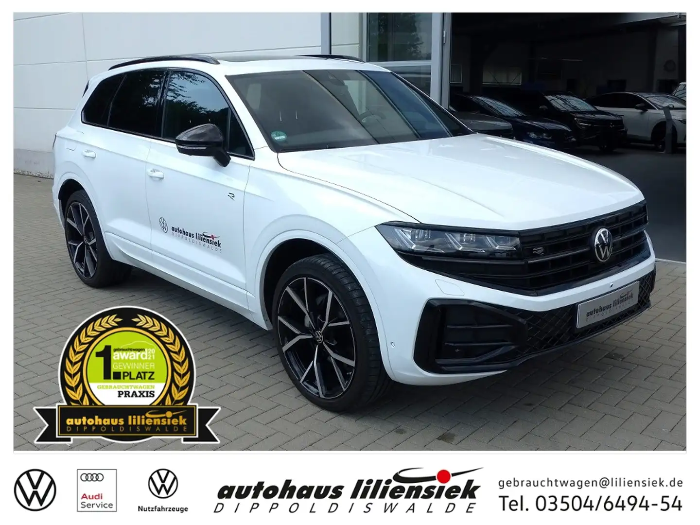 Volkswagen Touareg 3.0 V6 TDI 4Motion Tiptronic R-Line *LED*AHK*Sthz Weiß - 1