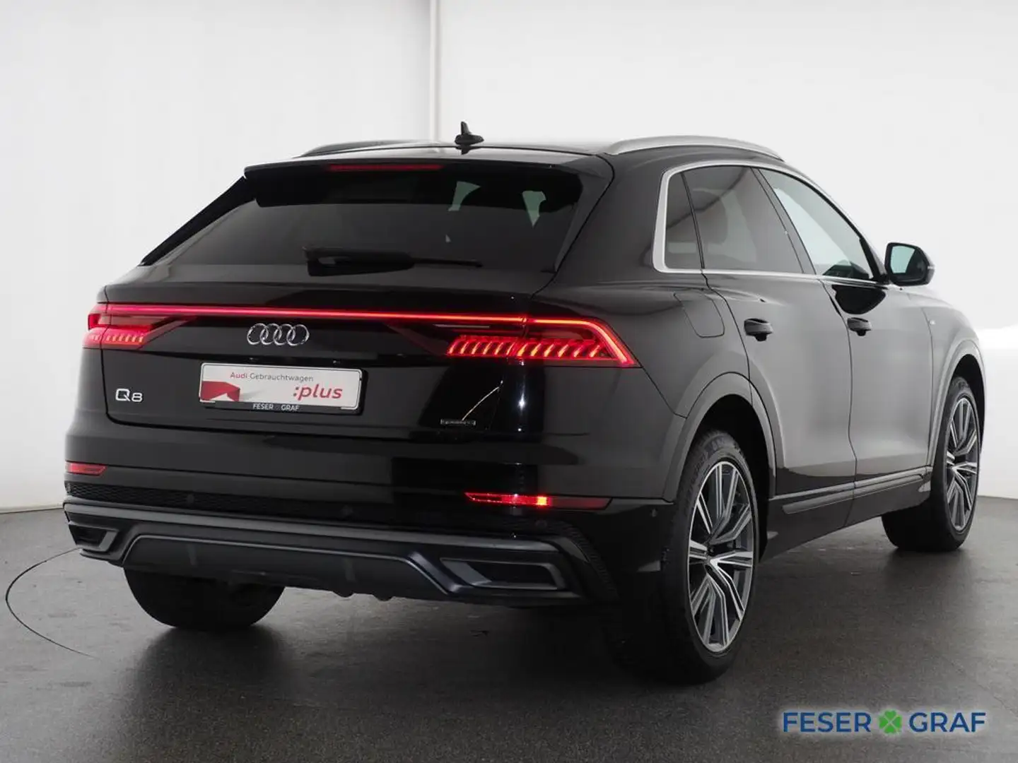 Audi Q8 S line 55 TFSI e quattro AHK/ Luftfederung/ Rückfa Schwarz - 2