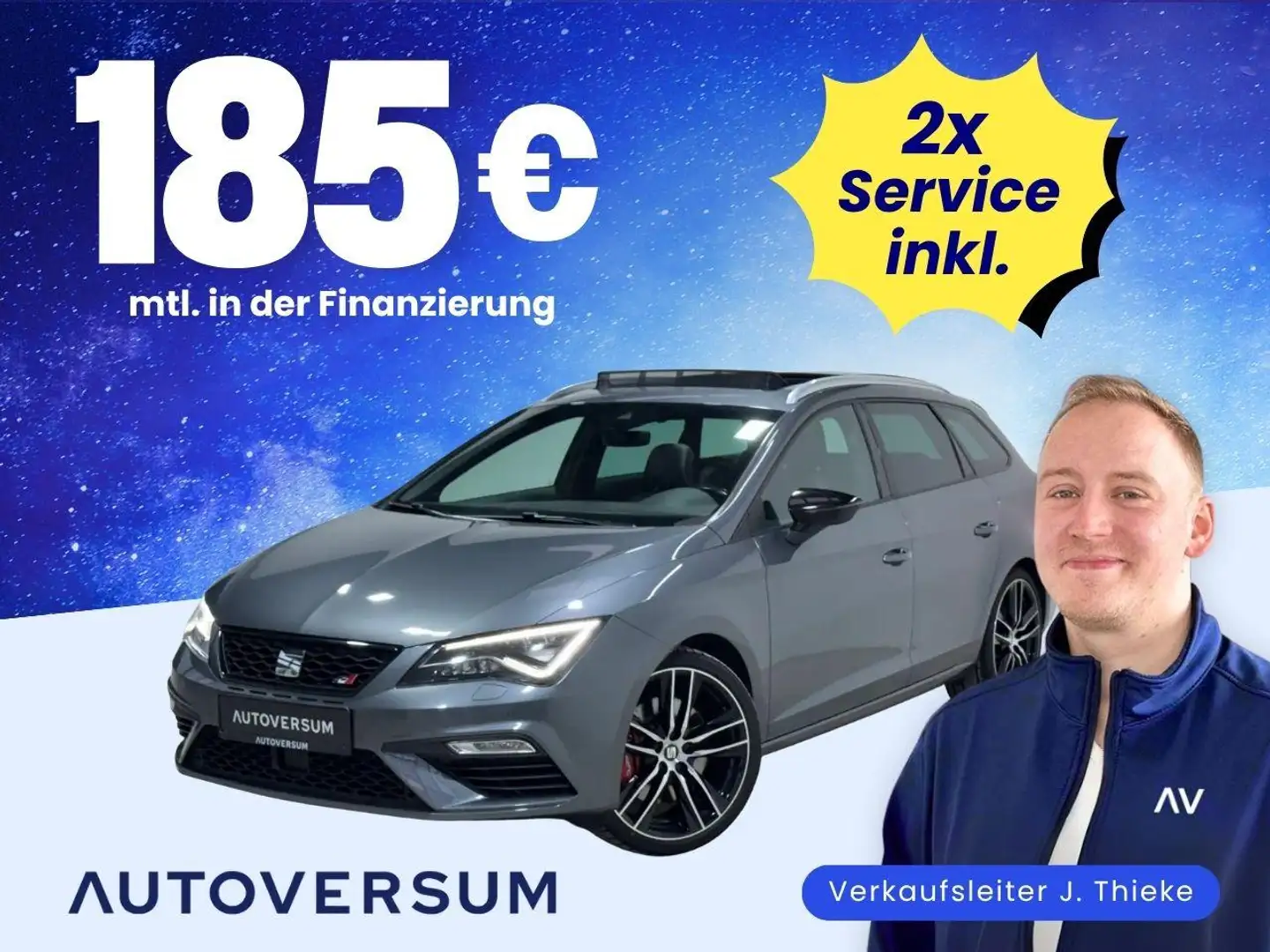 CUPRA Leon 2.0 TSI Cupra 300 KEY*PANO*LED*KAM* Grau - 1