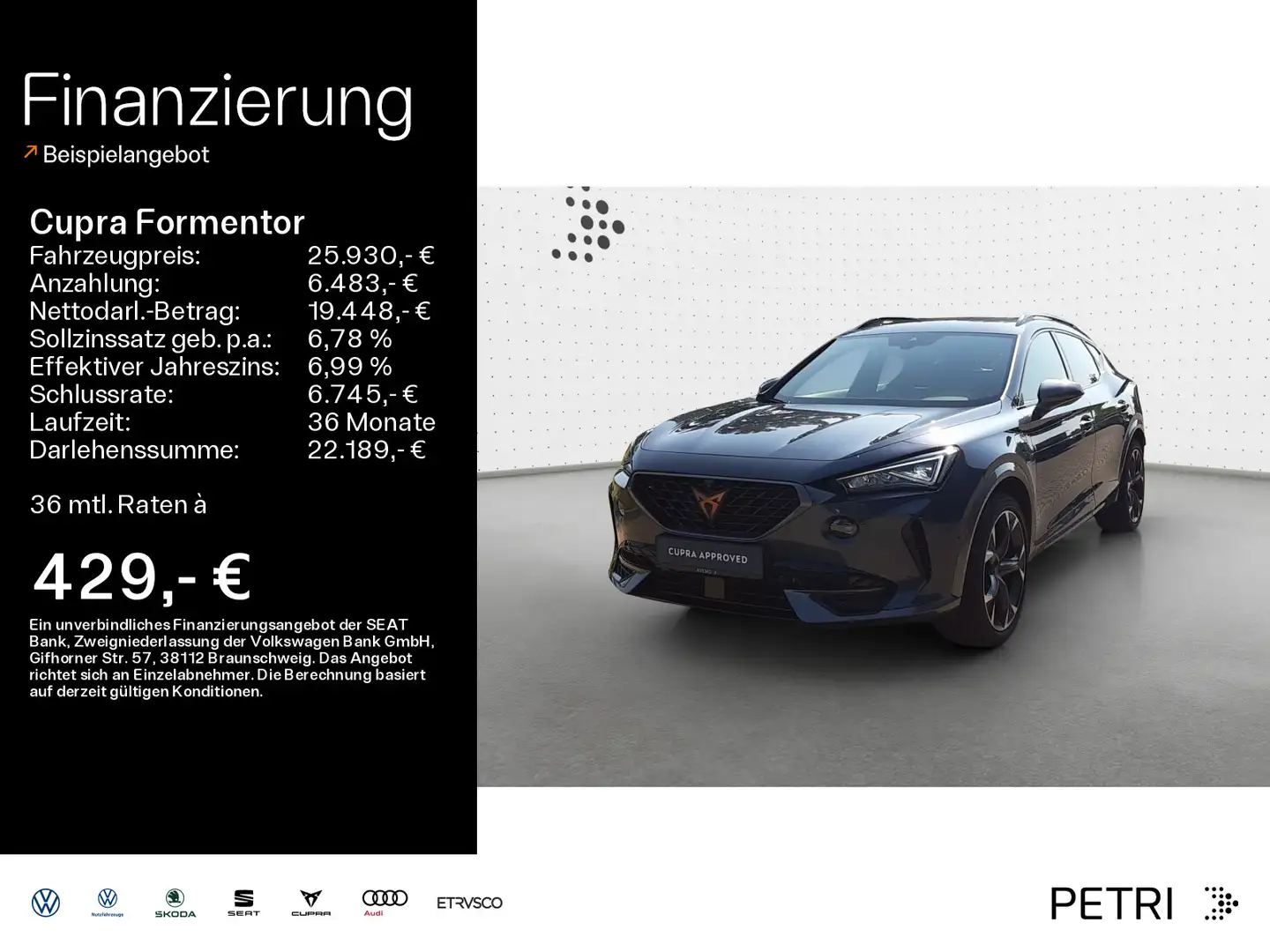 CUPRA Formentor e-Hybrid 180kW*LED*Navi*360*MFL*Climat Grijs - 1