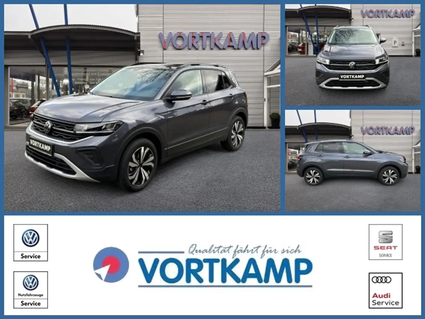 Volkswagen T-Cross 1.0 TSI 85 kW Life AHK/Kamera/LED Grau - 1