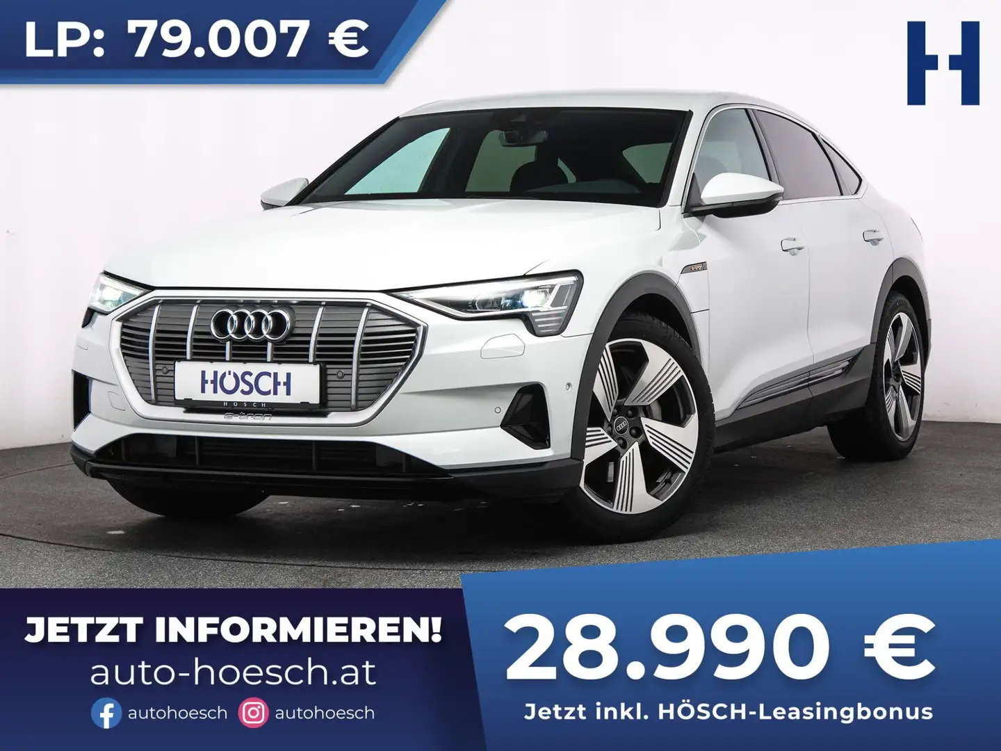 Audi e-tron SB 50 quattro 21" B&O KAMERA PRIVACY -63% Weiß - 1