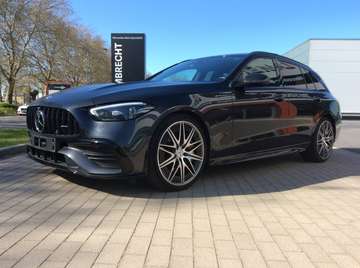 C Break AMG 43 4-Matic * pano * trekhaak * carbon * distronic * track-pace * HUD * 360° camera * sfeerverlichting