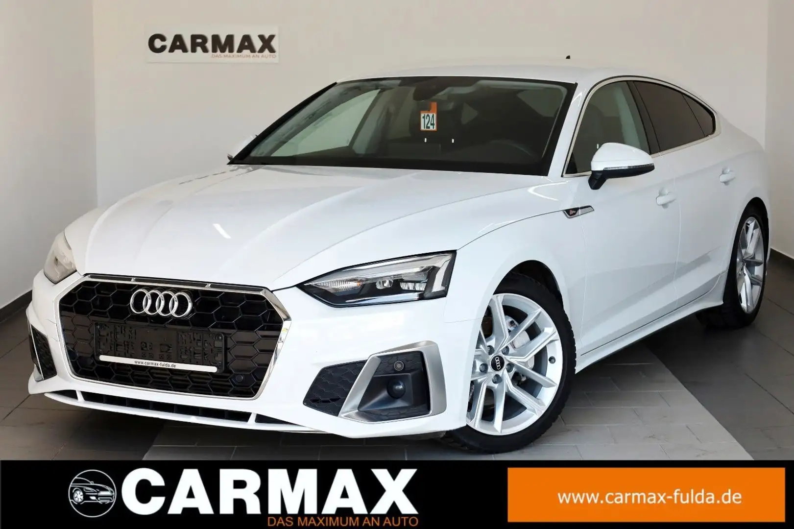 Audi A5 Sportback 40 TFSI S line, Leder, Kamera, AHK Weiß - 1