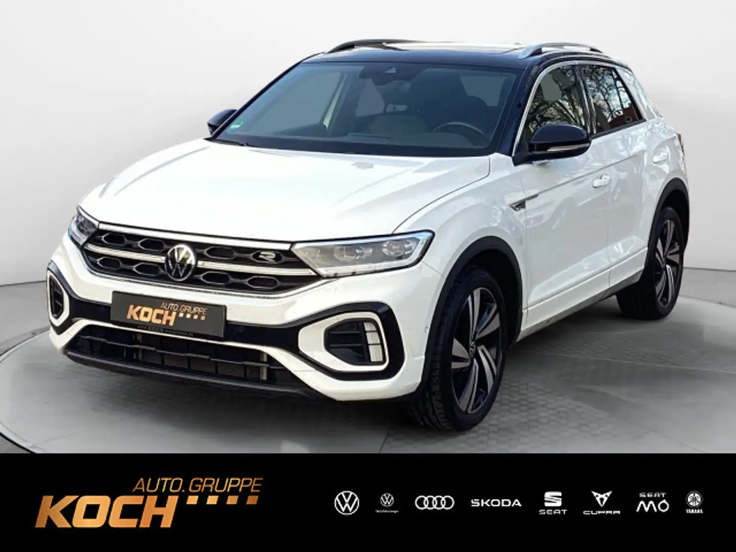 Volkswagen T-Roc 1.5TSI R-Line DSG Pano Navi LED AHK Kamera Weiß - 1