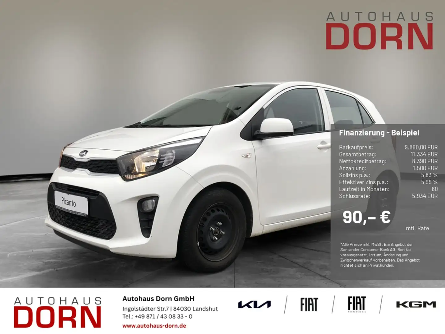 Kia Picanto 1.2 Edition 7 Emotion - Paket Weiß - 1