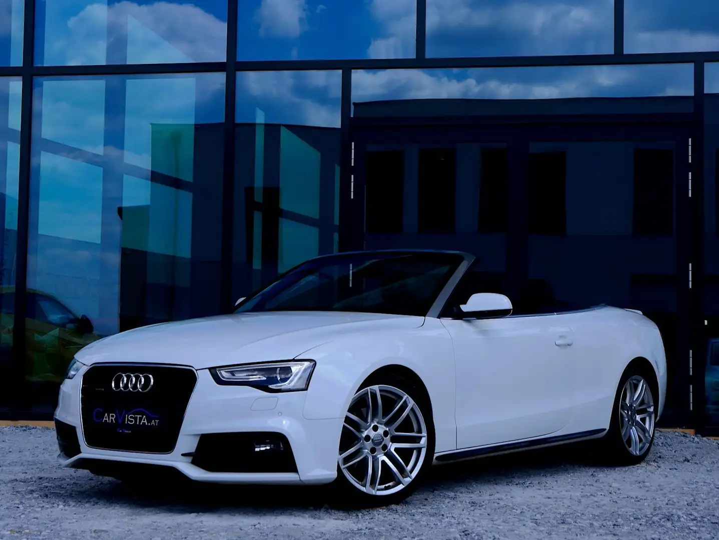 Audi A5 2.0 TDI Cabrio *S-LINE* Weiß - 1