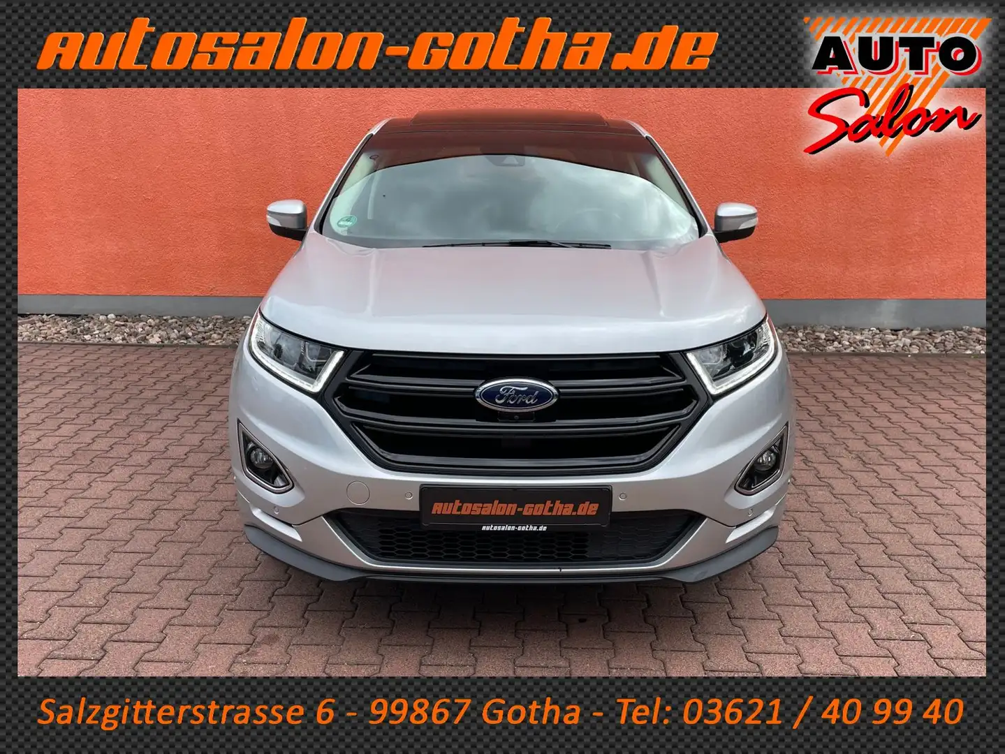 Ford Edge Sport 4x4 LED+NAVI AHK PANORAMA CAM 2.Hand Silber - 2