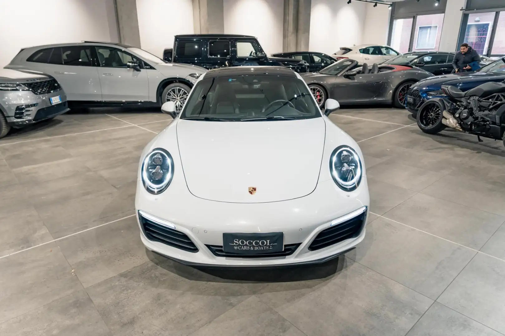 Porsche 911 3.0 Carrera 4S Coupé*TETTO APR*RUOTE STERZANTI! Bianco - 2