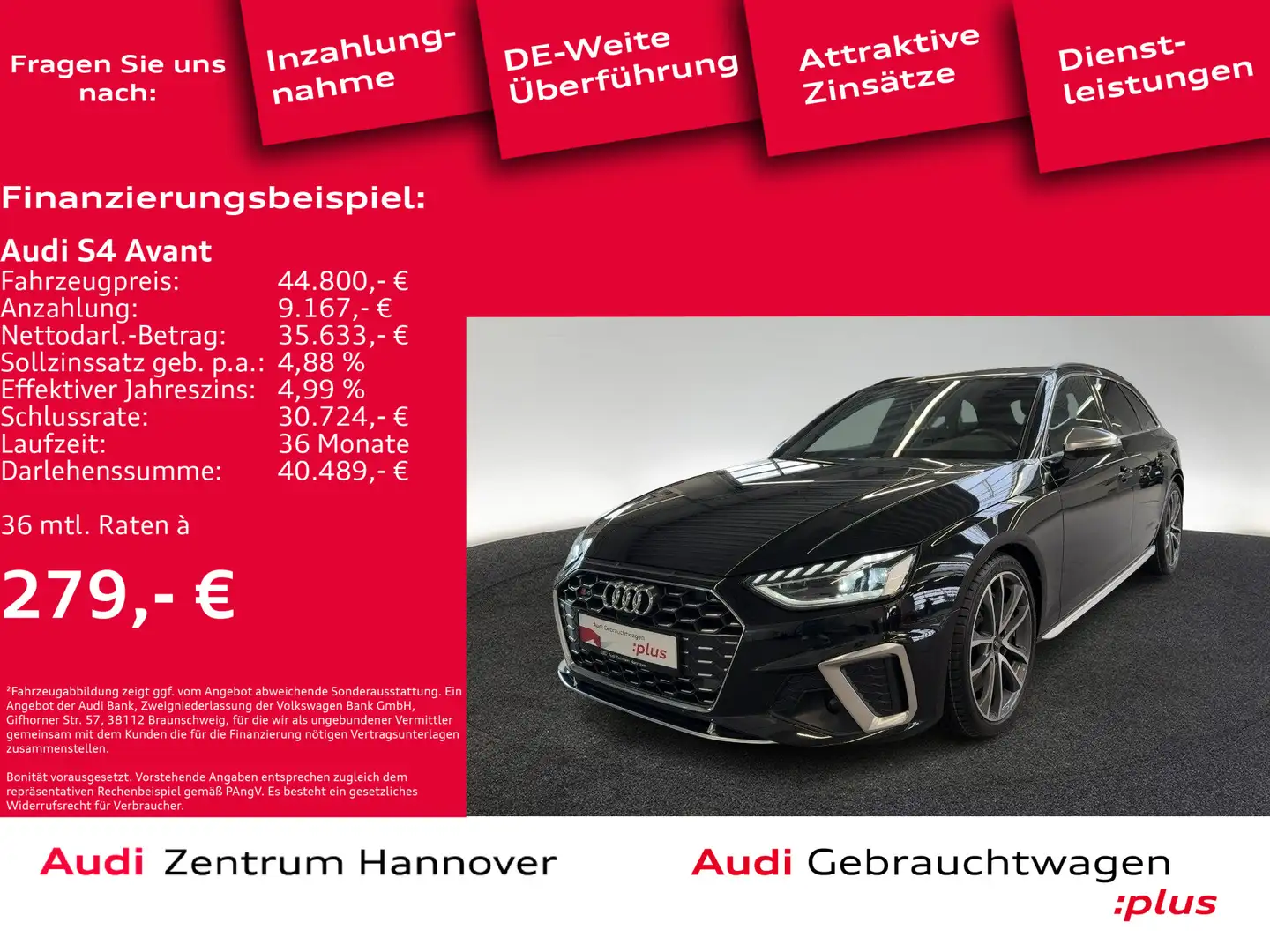 Audi S4 3.0 TDI quattro ACC virtual Keyless Nav Schwarz - 2