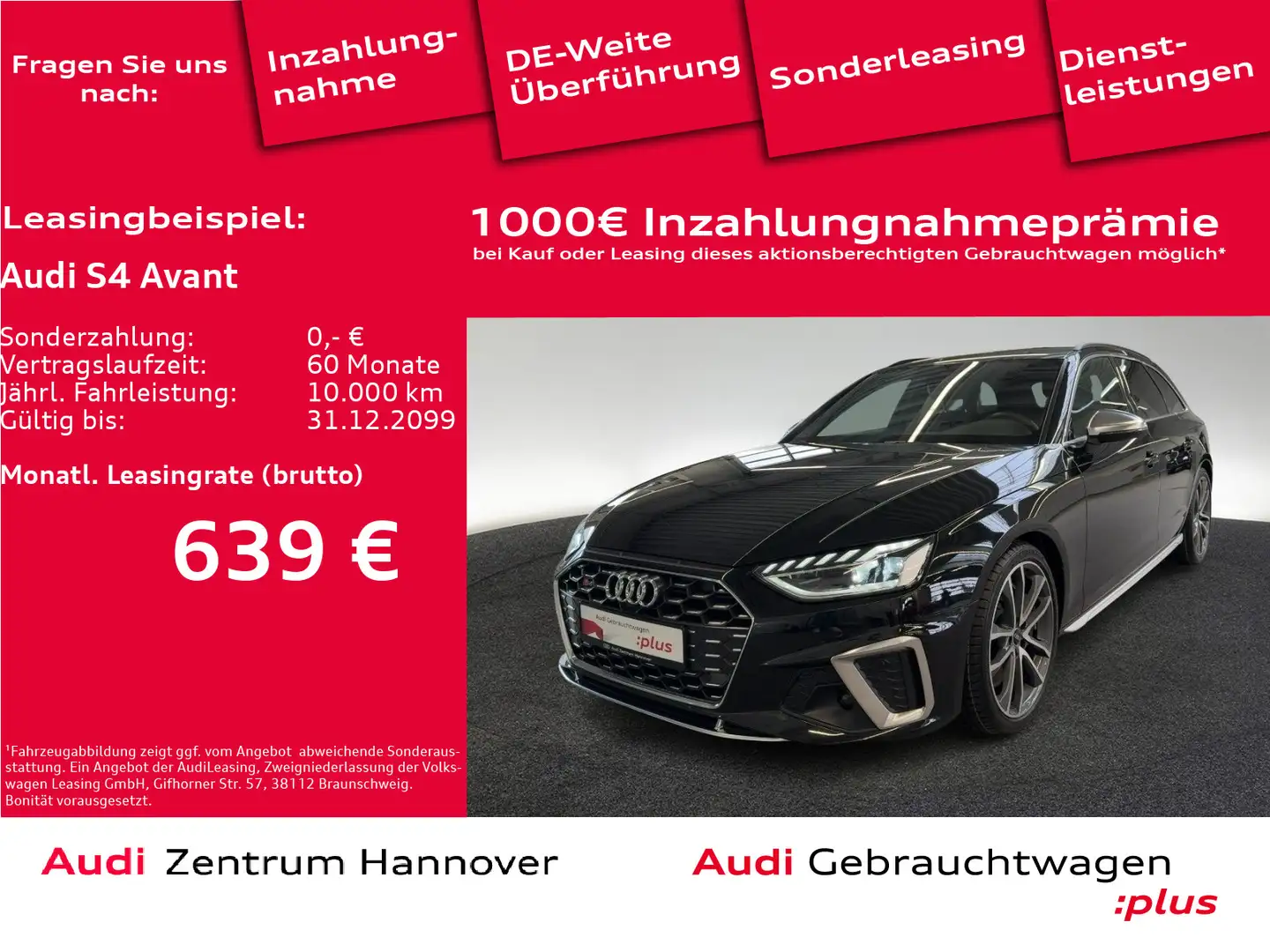 Audi S4 3.0 TDI quattro ACC virtual Keyless Nav Schwarz - 1