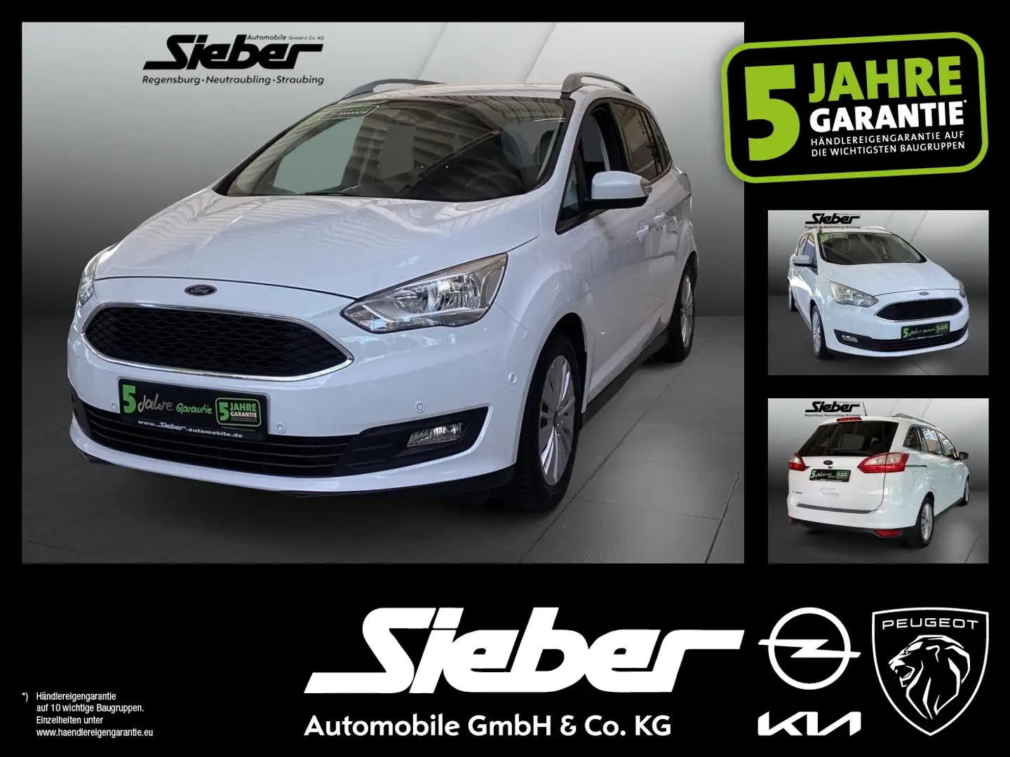 Ford C-Max 1.0 EcoBoost Grand St/Stopp Cool&Connect Weiß - 1