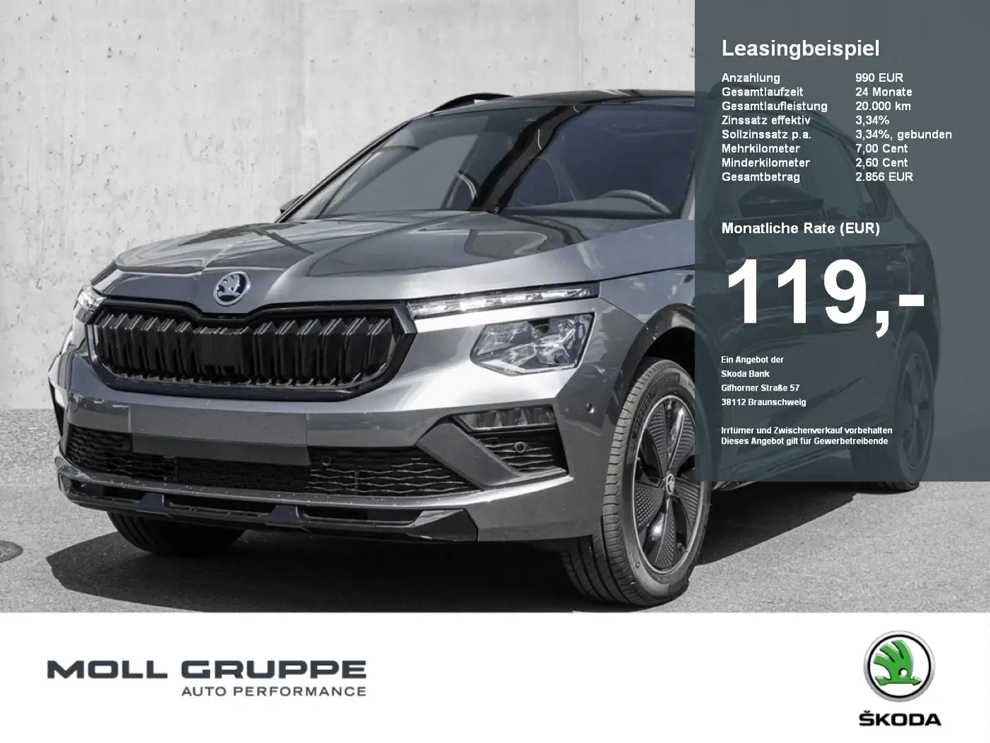 Skoda Kamiq 1.0 TSI DSG Monte Carlo LM PANO ACC EL.HECK Grijs - 1