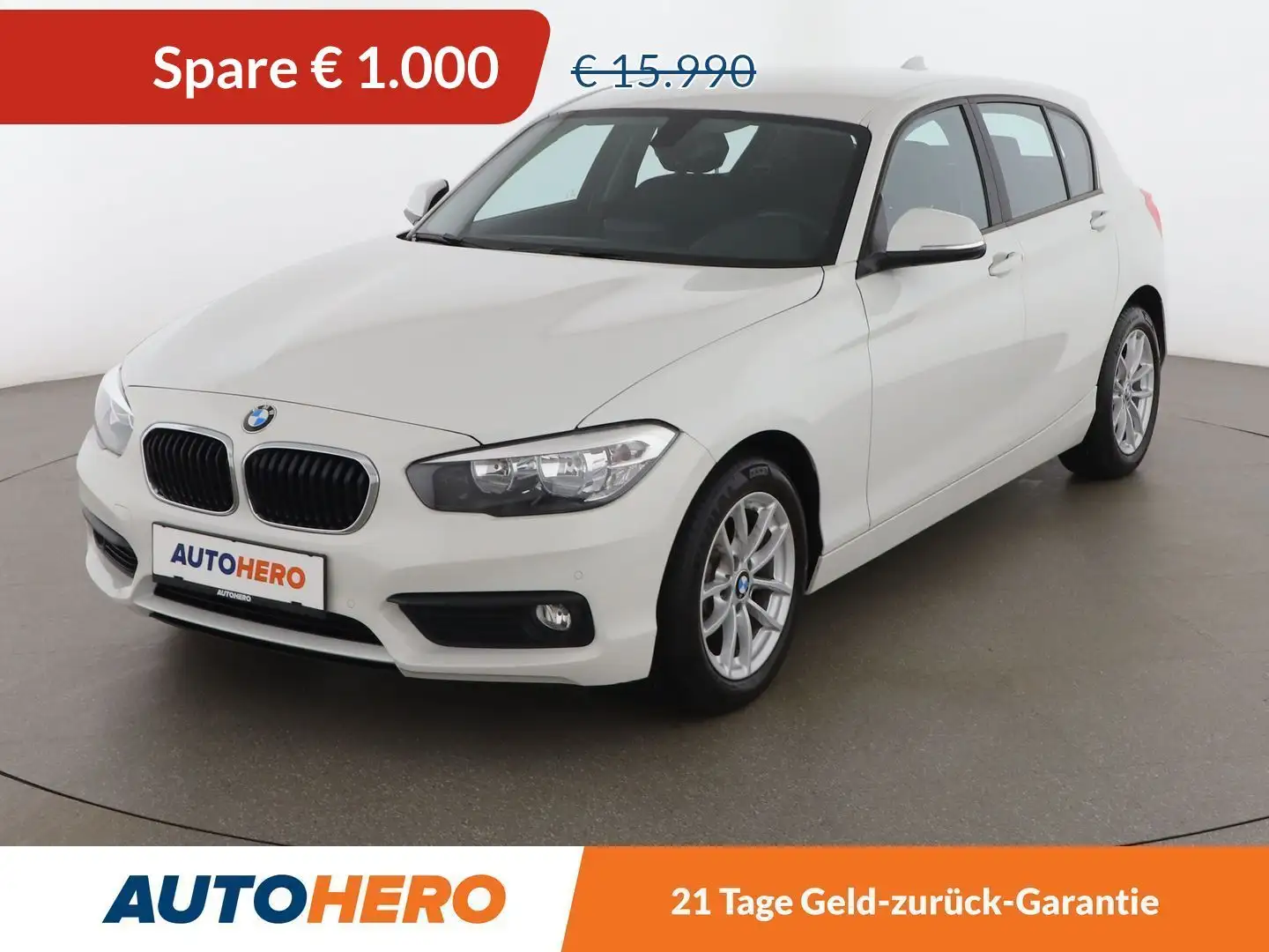 BMW 116 116i Advantage *TEMPO*KLIMAAUT*SHZ*BT* Weiß - 1