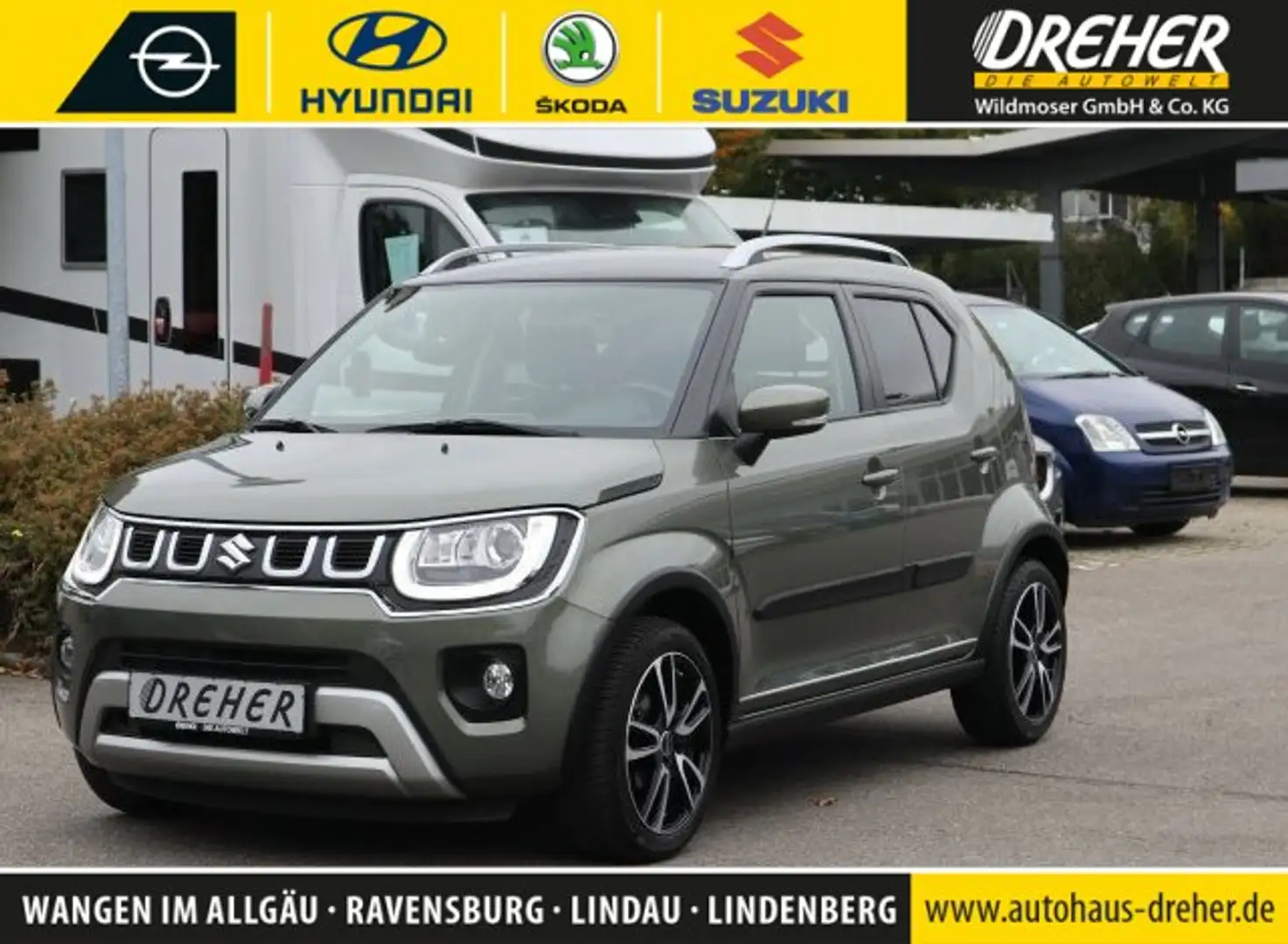 Suzuki Ignis Ignis Comfort+PLUS/ 1.HAND!/Rü-Kam/Klima/ALU/uvm Grün - 1
