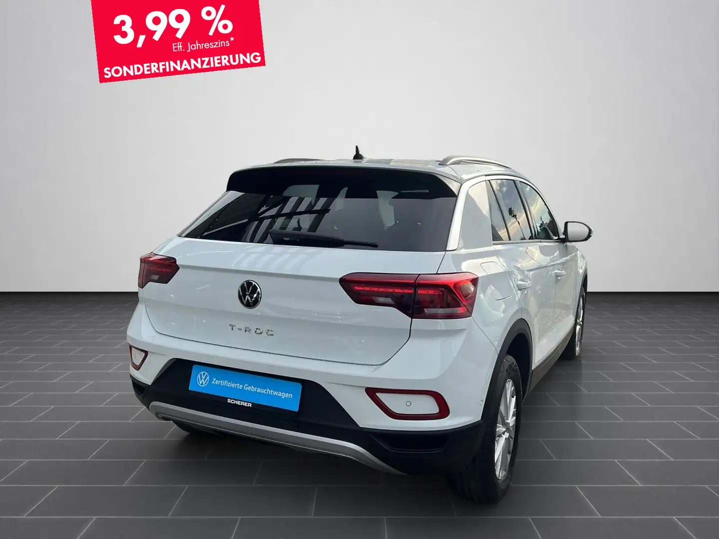 Volkswagen T-Roc Life 2.0 TDI AHK NAVI CARPLAY SHZ ACC Weiß - 2