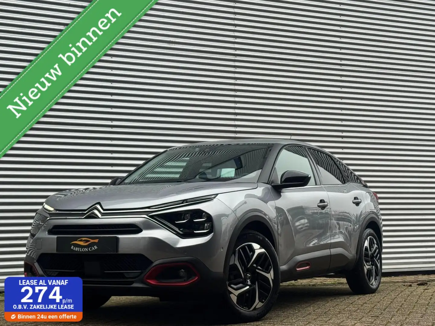 Citroen C4 /Hud/Keyles/Leder/LedCarplay/Led/360 Camera/stover Gris - 1