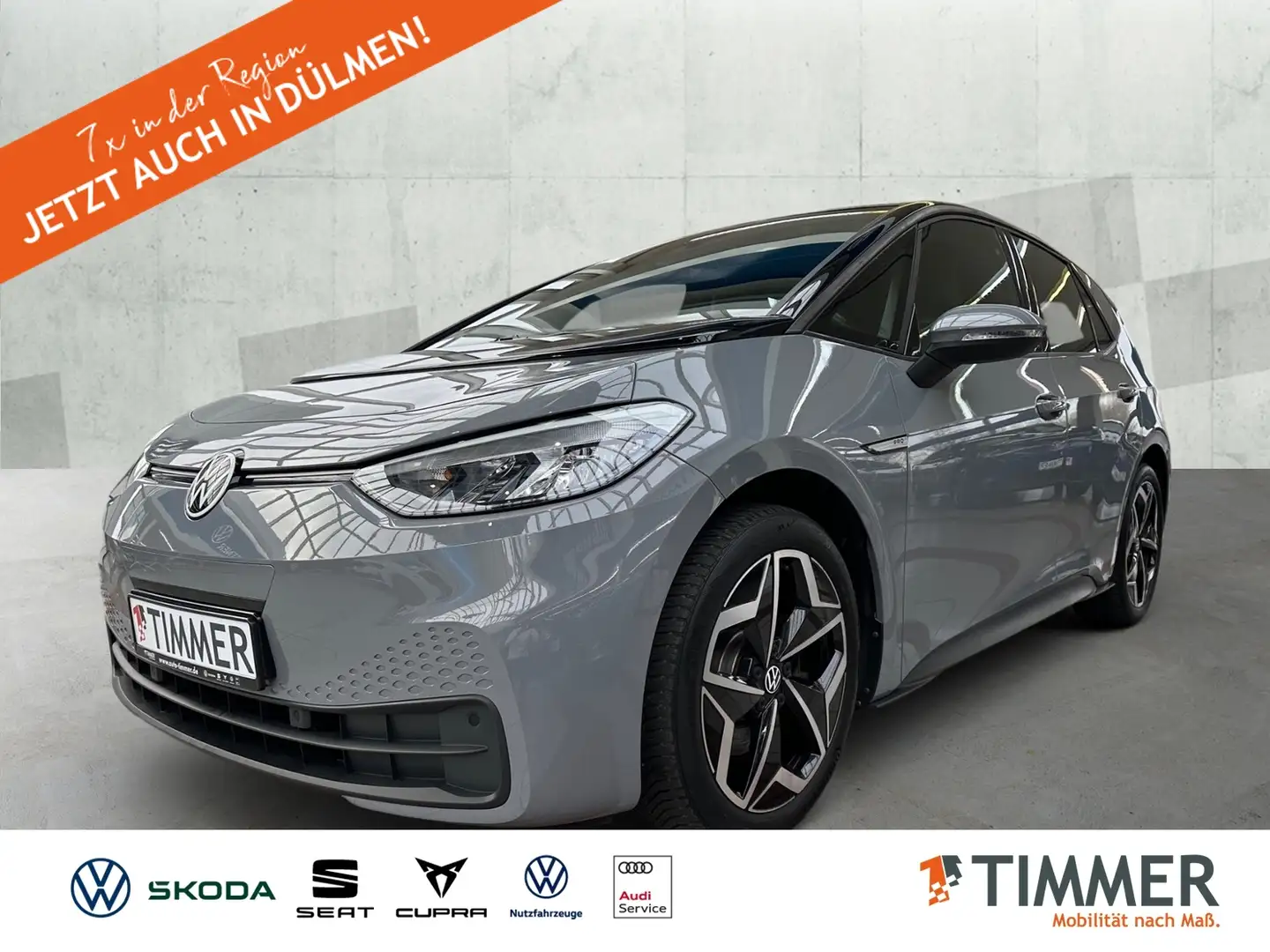 Volkswagen ID.3 PRO 62 kWh LIFE +LED +ACC +CARPLAY +19" +NAVI +SH Grau - 1