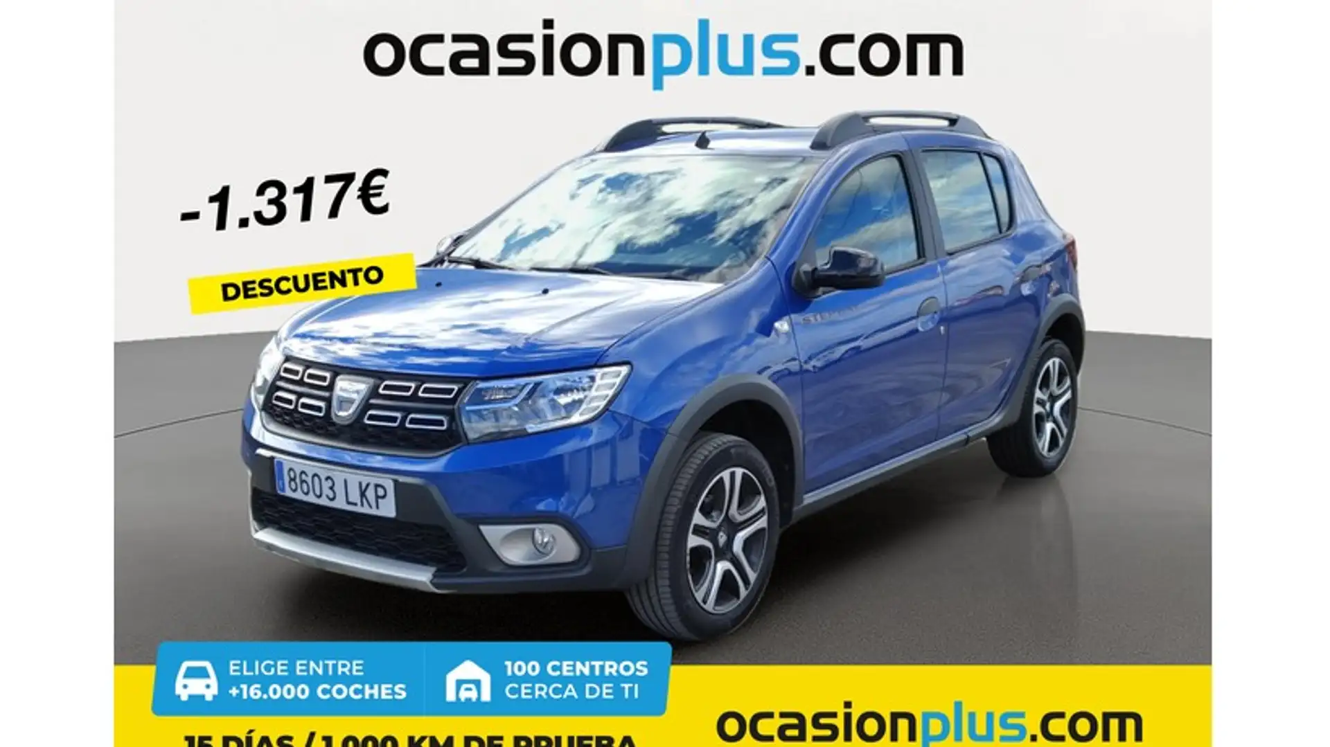 Dacia Sandero 1.0 TCE GLP Stepway Serie Limitada Aniversario 74k Blauw - 1