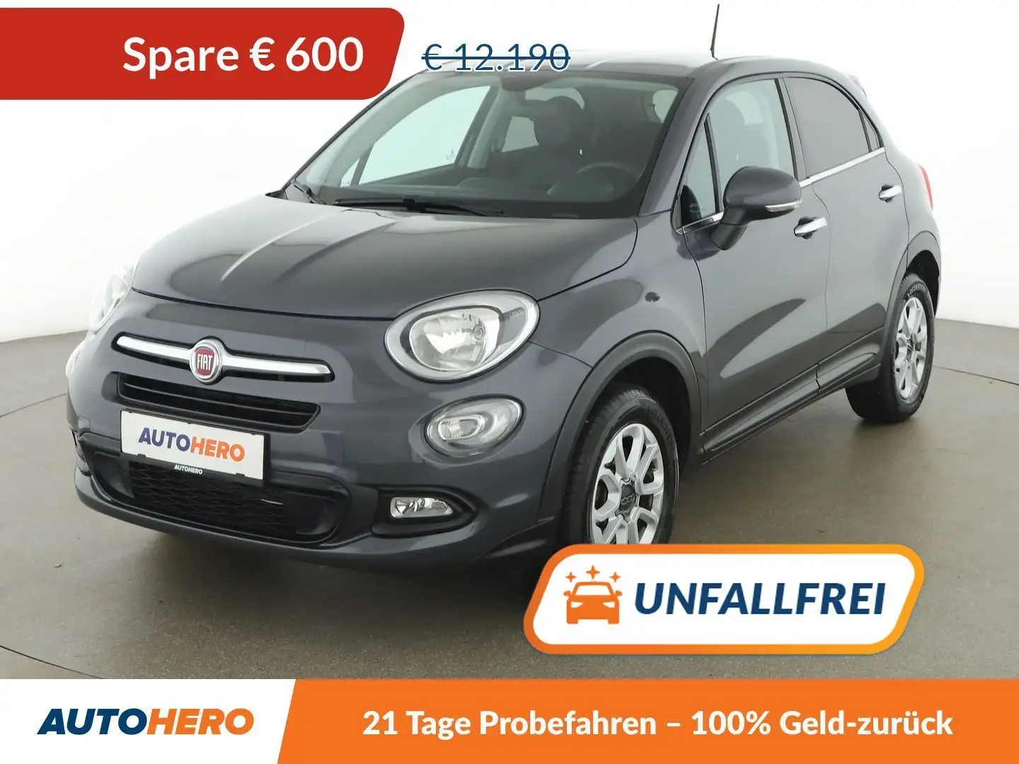 Fiat 500X 1.6 Pop Star Gris - 1