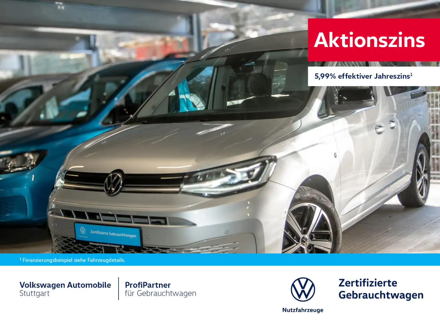 Volkswagen Caddy Style DSG 2.0 TDI Euro 6d ISC FCM Navi ACC Plateado - 1