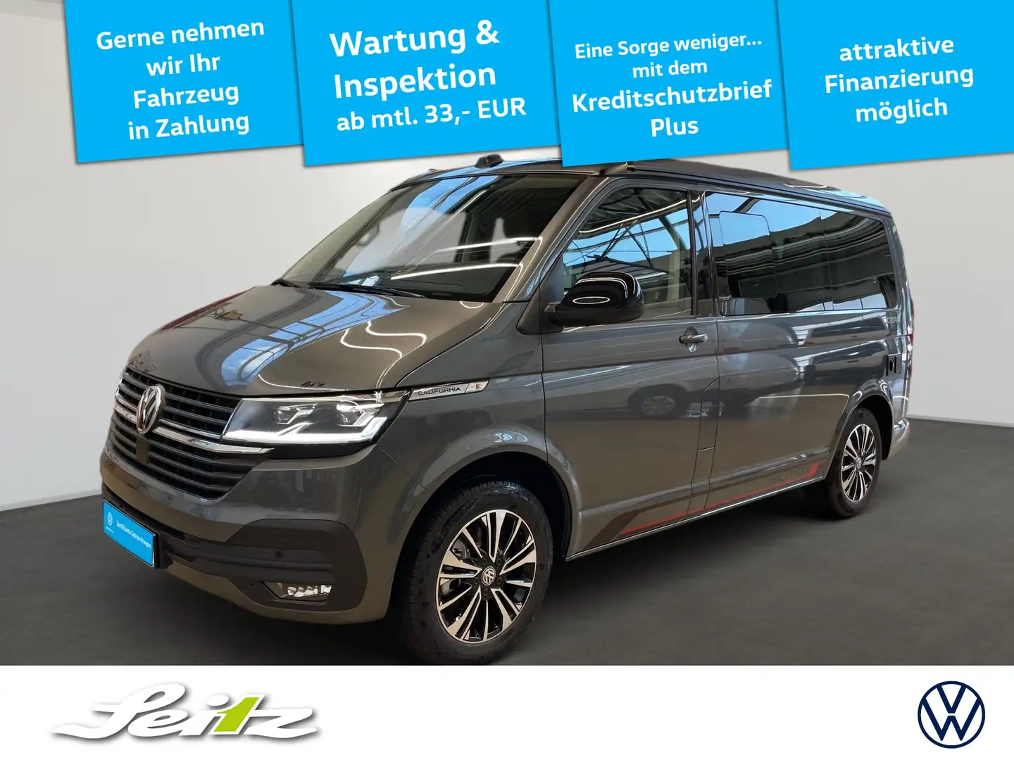 Volkswagen T6.1 California 2.0 TDI KR Ocean Edition *NAVI*KAMERA*STANDH* Szürke - 1